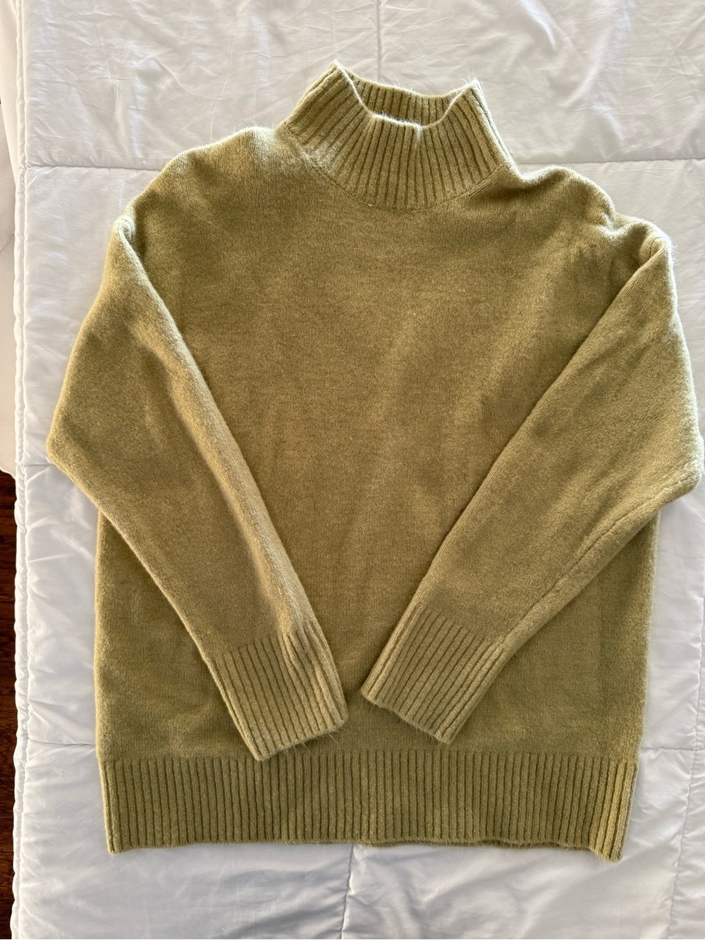 Cozy Olive Green Turtleneck Sweater